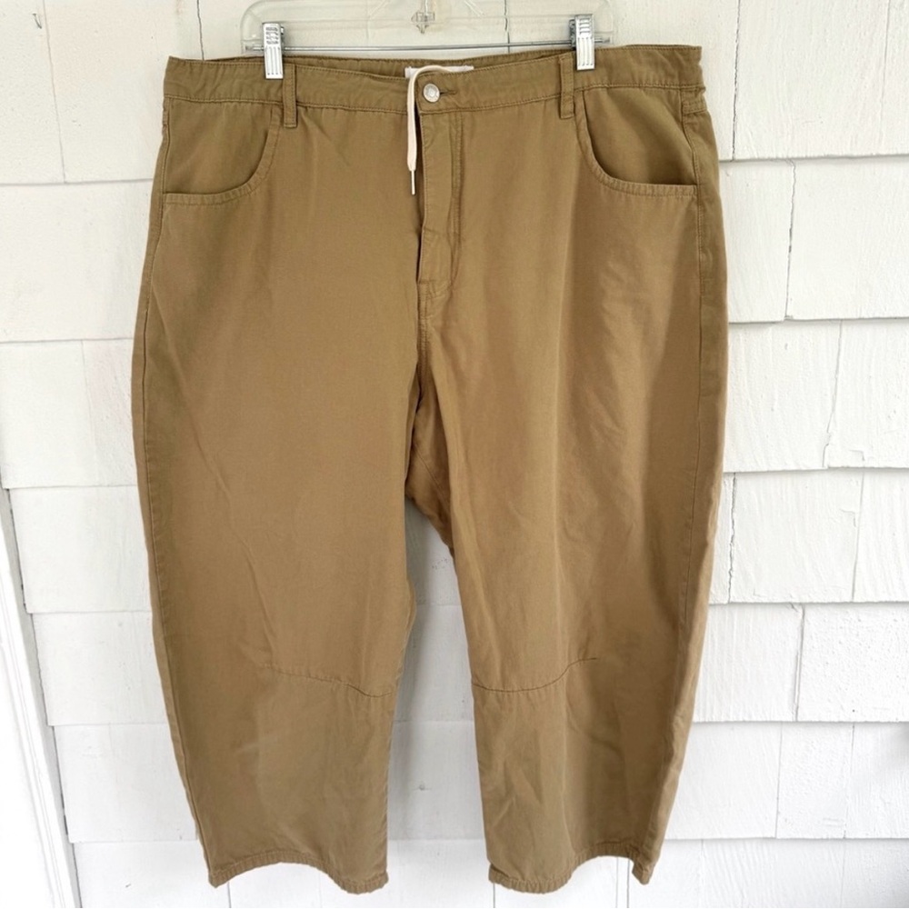 Roucha Prenn Washed Canvas Pants Tan size XL